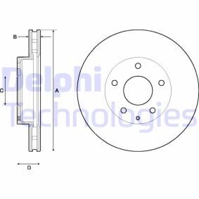 Compre Disco de travão da DELPHI BG4712C a um preço baixo por 45,83 €
