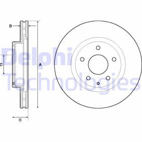 Compre Disco de travão da DELPHI BG4713C a um preço baixo por 46,28 €