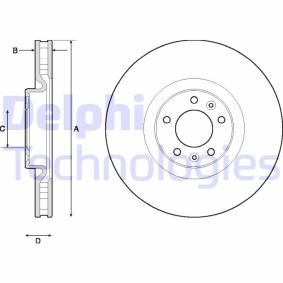 Köp Bromsskiva av DELPHI BG4716C till det låga priset 806,39 kr