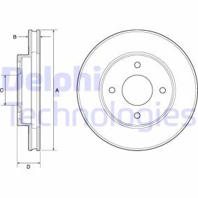 Compre Disco de travão da DELPHI BG4742C a um preço baixo por 27,46 €