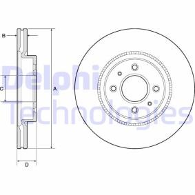 Compre Disco de travão da DELPHI BG4743C a um preço baixo por 40,79 €