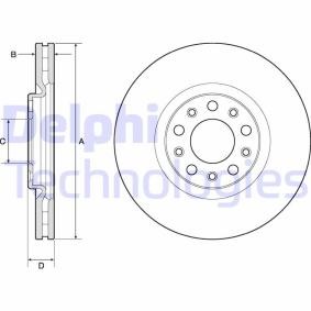 Compre Disco de travão da DELPHI BG4763C a um preço baixo por 61,49 €