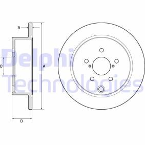 Bremsscheibe von DELPHI BG4776C