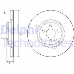 Compre Disco de travão da DELPHI BG4780C a um preço baixo por 65,54 €