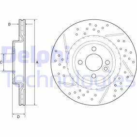 Compre Disco de travão da DELPHI BG4789C a um preço baixo por 56,20 €