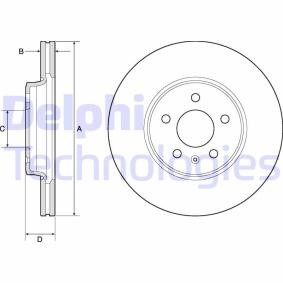 Compre Disco de travão da DELPHI BG4799C a um preço baixo por 55,77 €