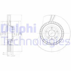 Bremsscheibe für AUDI von DELPHI