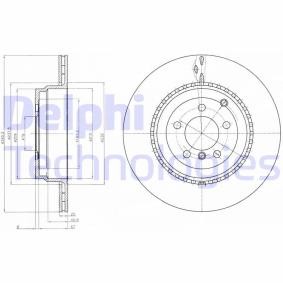 LAND ROVER Bremsscheibe von DELPHI