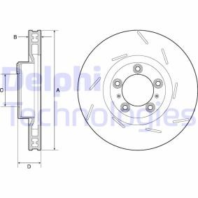 Compre Disco de travão da DELPHI BG9127C a um preço baixo por 157,00 €