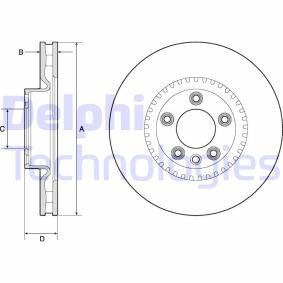 Compre Disco de travão da DELPHI BG9168C a um preço baixo por 83,66 €