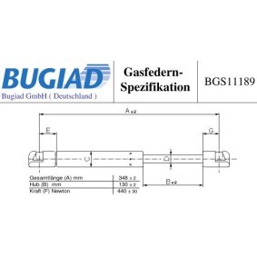Compre Amortecedor da mala da BUGIAD BGS11189 a um preço baixo por 15,46 €