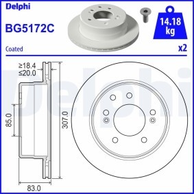 Compre Kit de rolamento de roda da DELPHI BK636 a um preço baixo por 29,47 €