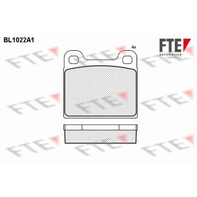 Achetez des Plaquettes de frein FTE BL1022A1 à prix pour 26,10 €
