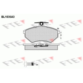 Köp Bromsbelägg av FTE BL1035A3 till det låga priset 320,38 kr
