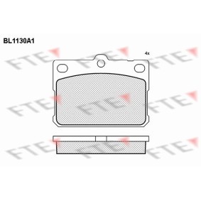 Köp Bromsbelägg av FTE BL1130A1 till det låga priset 544,06 kr