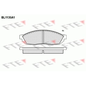 Köp Bromsbelägg av FTE BL1135A1 till det låga priset 717,31 kr