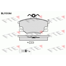 Comprar Juego de pastillas de freno de FTE BL1151A4 a bajo precio de 50,66 €