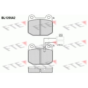 Köp Bromsbelägg av FTE BL1205A2 till det låga priset 708,66 kr