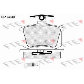 Köp Bromsbelägg av FTE BL1246A3 till det låga priset 479,92 kr