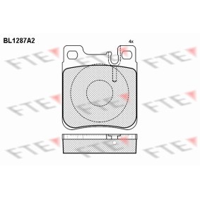 Köp Bromsbelägg av FTE BL1287A2 till det låga priset 317,25 kr