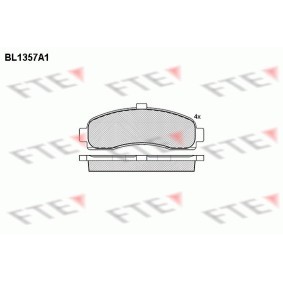 Köp Bromsbelägg av FTE BL1357A1 till det låga priset 312,38 kr