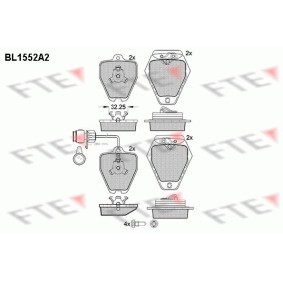 Acquista Kit pastiglie freni da FTE BL1552A2 a buon mercato per soli 106,62 €