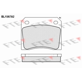 Comprar Juego de pastillas de freno de FTE BL1567A2 a bajo precio de 72,68 €