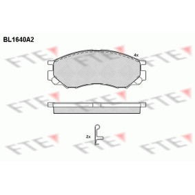 Köp Bromsbelägg av FTE BL1640A2 till det låga priset 572,17 kr