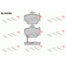 Acquista Kit pastiglie freni da FTE BL1691B4 a buon mercato per soli 33,43 €