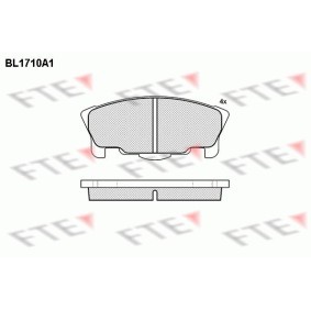 Acquista Kit pastiglie freni da FTE BL1710A1 a buon mercato per soli 50,04 €