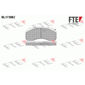Bremsbeläge BL1730B2 für MAN