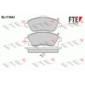 Achetez des Plaquettes de frein FTE BL1739A2 à prix pour 30,10 €