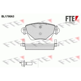 Köp Bromsbelägg av FTE BL1790A3 till det låga priset 602,17 kr