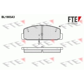 Comprar Juego de pastillas de freno de FTE BL1905A3 a bajo precio de 25,98 €