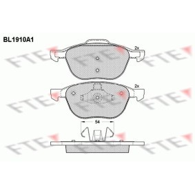 Comprar Juego de pastillas de freno de FTE BL1910A1 a bajo precio de 32,60 €