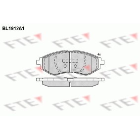 Köp Bromsbelägg av FTE BL1912A1 till det låga priset 391,58 kr