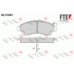 Comprar Juego de pastillas de freno de FTE BL2150A1 a bajo precio de 84,01 €