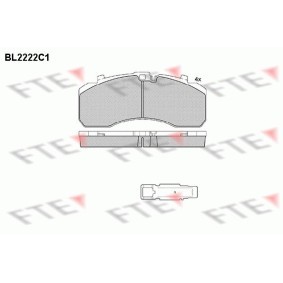 Comprar Juego de pastillas de freno de FTE BL2222C1 a bajo precio de 162,58 €