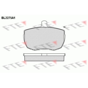 Köp Bromsbelägg av FTE BL2275A1 till det låga priset 432,29 kr