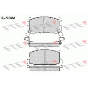 Acquista Kit pastiglie freni da FTE BL2328A1 a buon mercato per soli 35,29 €