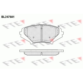 Comprar Juego de pastillas de freno de FTE BL2479A1 a bajo precio de 92,12 €