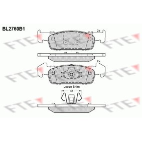 Acquista Kit pastiglie freni da FTE BL2760B1 a buon mercato per soli 34,28 €
