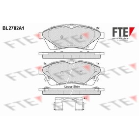 Acquista Kit pastiglie freni da FTE BL2782A1 a buon mercato per soli 125,61 €