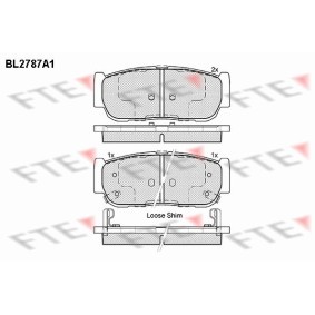 Comprar Juego de pastillas de freno de FTE BL2787A1 a bajo precio de 39,46 €