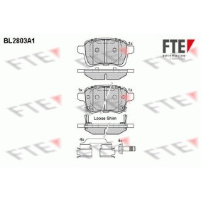 Comprar Juego de pastillas de freno de FTE BL2803A1 a bajo precio de 35,47 €