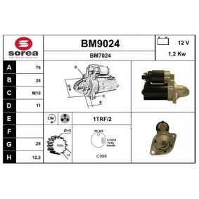Köp Startmotor av SNRA BM9024 till det låga priset 2009,21 kr