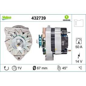 Köp Generator av VALEO 432739 till det låga priset 2650,45 kr