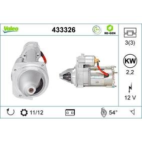 Köp Startmotor av VALEO 433326 till det låga priset 7730,93 kr