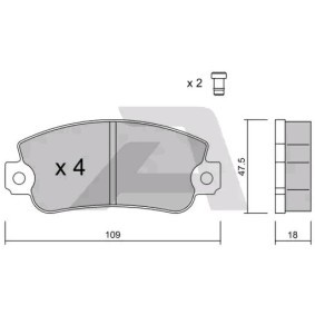 Achetez des Plaquettes de frein AISIN BPFI-1005 à prix pour 24,14 €