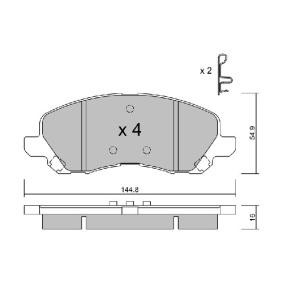 Achetez des Plaquettes de frein AISIN BPMI-1001 à prix pour 36,20 €